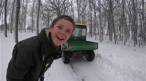 ALL ABOUT SNOW REMOVAL - JOHN DEERE GATOR SNOW PLOW - YouTube