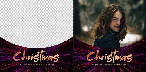 3 Free Glitter Bliss Christmas Facebook Profile Frames – CMG | Church Motion Graphics