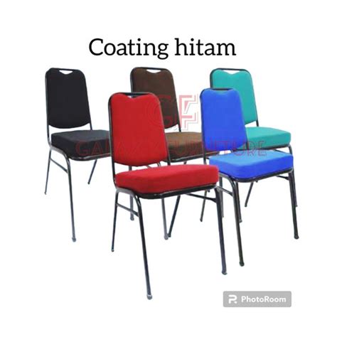 Jual kursi susun coating hitam/kerangka coating hitam/kursi Futura ...