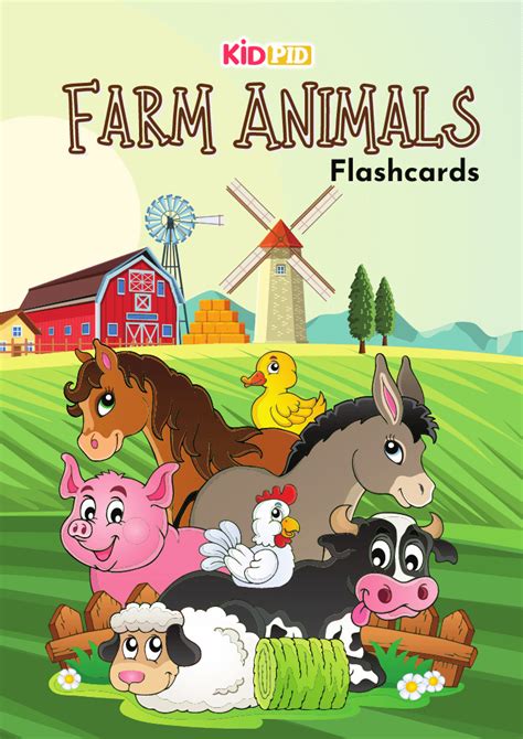 Farm Animals Booklet for Kids - Kidpid