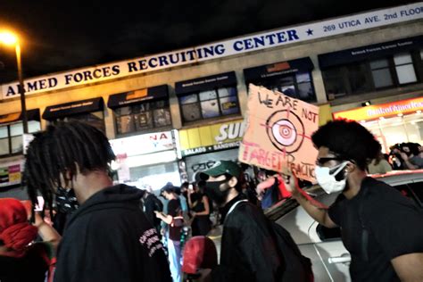 Young Protesters March Through Bed-Stuy Until Met by Police Phalanx ...