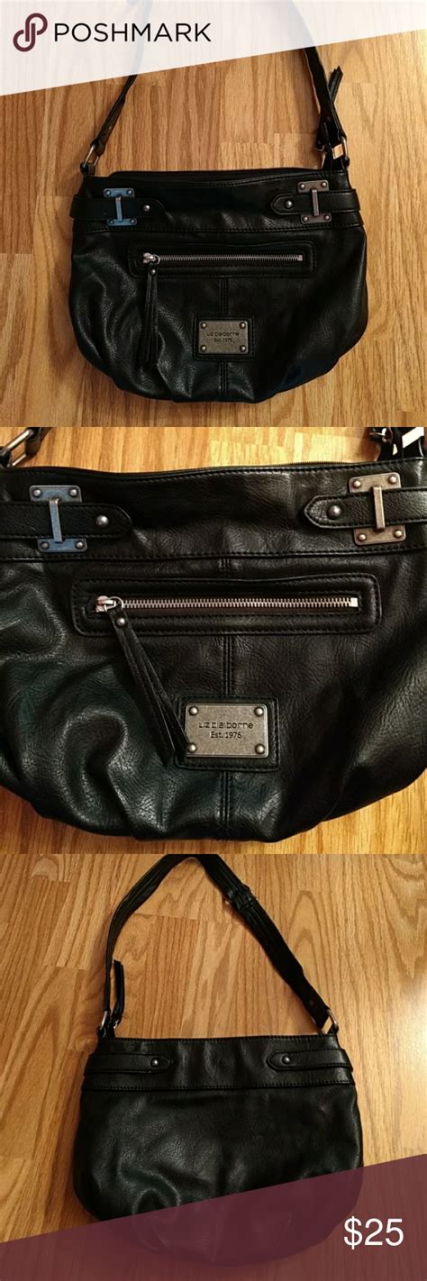 Liz Claiborne black soft leather purse Liz Claiborne super soft leather ...