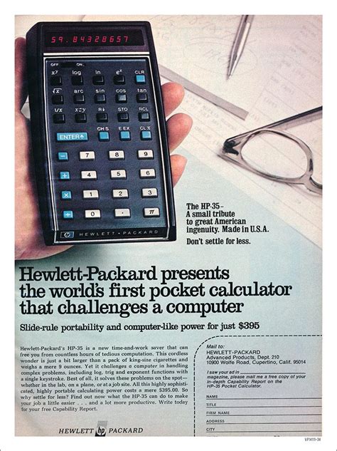 Hewlett Packard Calculator : Art Print £7.99 / Framed Print £22.99 / T ...