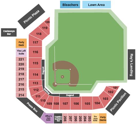 Dayton Dragons Seating Chart Tickets | Elcho Table