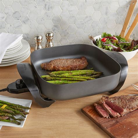 West Bend 12-Inch Family-Sized Electric Skillet with Diamond Shield ...