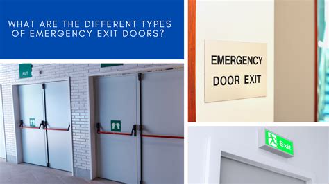 What Are the Different Types of Emergency Exit Doors?