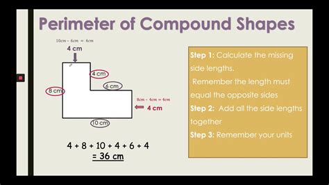 Year 7 Unit 9 Lesson 2 Perimeter of Compound Shapes - YouTube