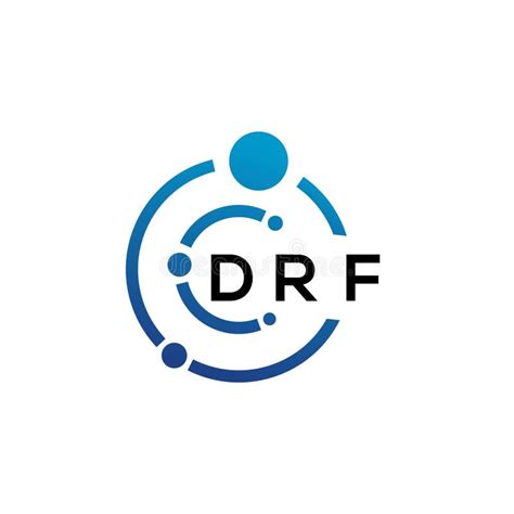 DRF Letter Logo Design on White Background. DRF Creative Initials Letter Logo Concept Stock ...