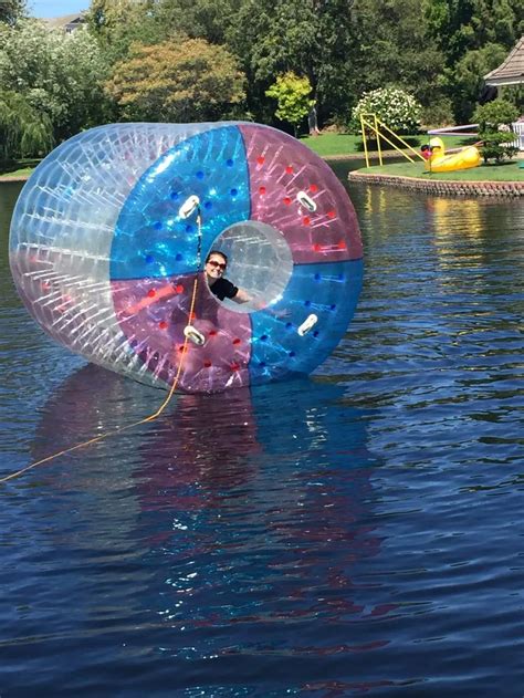 Free Shipping Tpu Colorful Inflatable Water Walking Ball Water Paly Equipment Water Roller Ball ...