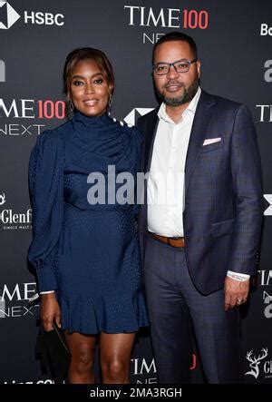 MSNBC president Rashida Jones, and Edward Fisher attend the Time100 ...