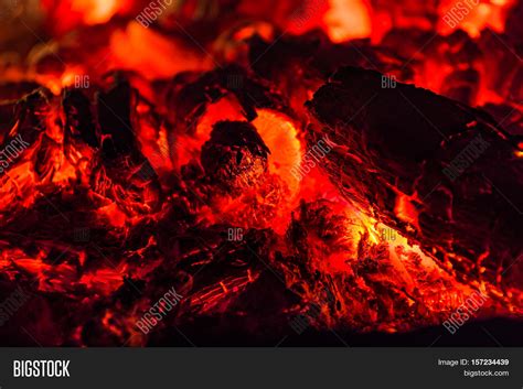 Embers Closeup. Embers After Fire. Image & Photo | Bigstock