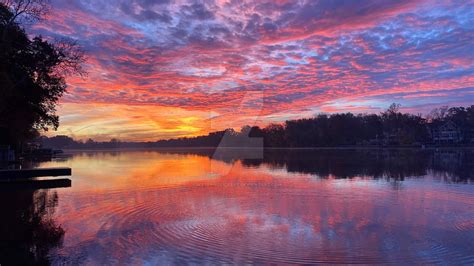 Sunrise over the River by WaterholicsArt on DeviantArt