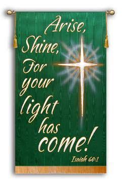 Advent Church Banners | Church banners, Church easter decorations, Arise and shine