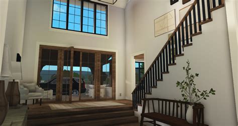 bloxburg foyer | Craftsman style house plans, Dream house exterior, Interior design classes