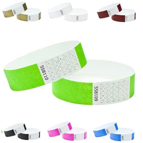 Tyvek Wristbands 1000 Pack Plain 19mm (3/4 inch) - J & R Wristbands