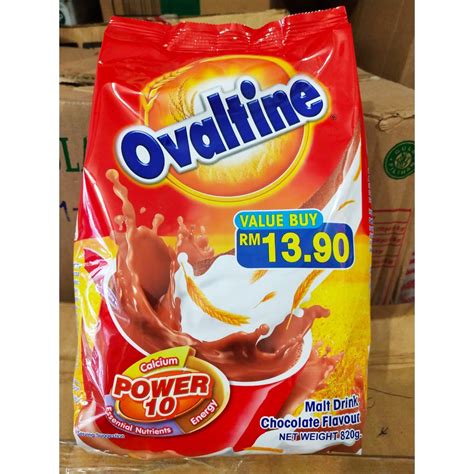 Ovaltine Power Milk 10 Malt Drink Chocolate Flavor 820gr Import ...