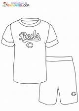 Cincinnati Reds Coloring Pages sketch template