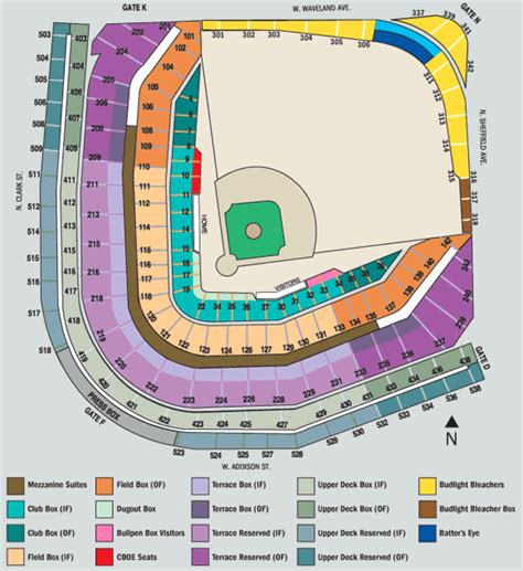 wrigley field seating chart