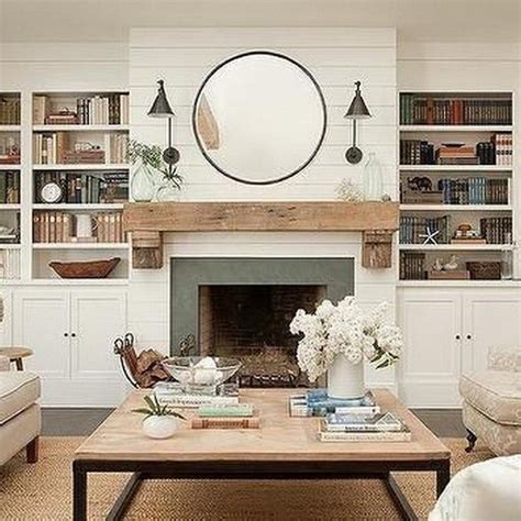 Beautiful Modern Farmhouse Fireplace Ideas You Must Have 38 - HMDCRTN