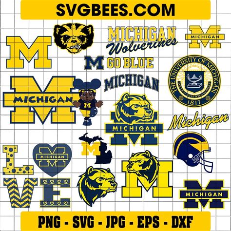 Michigan Wolverines Superhero Logo PNG (SVG) - SVGbees