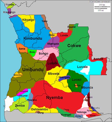 Languages of Angola : r/MapPorn