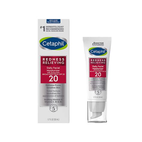 Cetaphil Redness Relieving Daily Facial Moisturizer SPF 20 1.7 Fl Oz ...