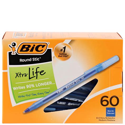 Blue Round Stic Medium Ballpoint Pens - 60 Count