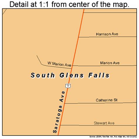 South Glens Falls New York Street Map 3669078