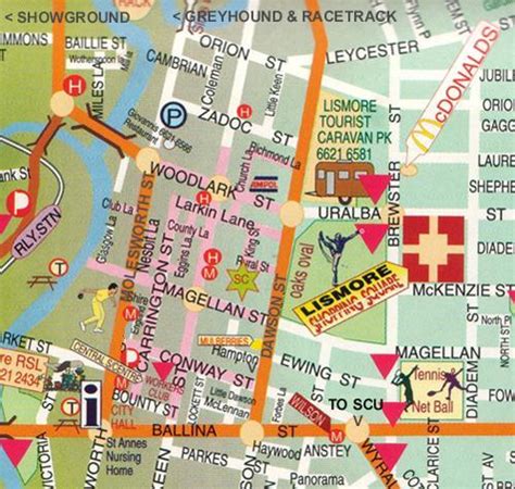 Map of Lismore CBD