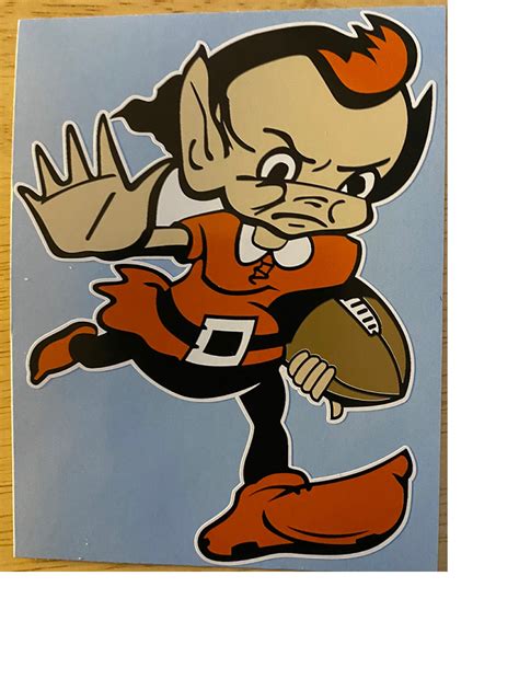 Cleveland Browns - Brownie the Elf decal - sticker | eBay