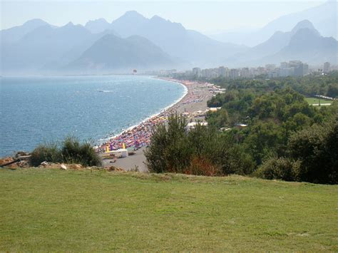 Konyaaltı Beach landscape in Antalya, Turkey image - Free stock photo ...