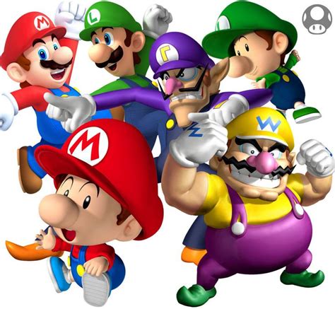 Baby Mario, Mario, Luigi, Waluigi, Baby Luigi & Wario | Super mario and luigi, Mario, New ...