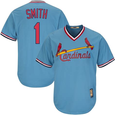 Ozzie Smith Jersey S-3X 4X 5X 6X XLT 2XLT 3XLT 4XLT 5XLT Cardinals