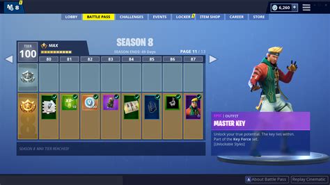 Fortnite Season 8 - All Battle Pass Tiers and Rewards | Fortnite News