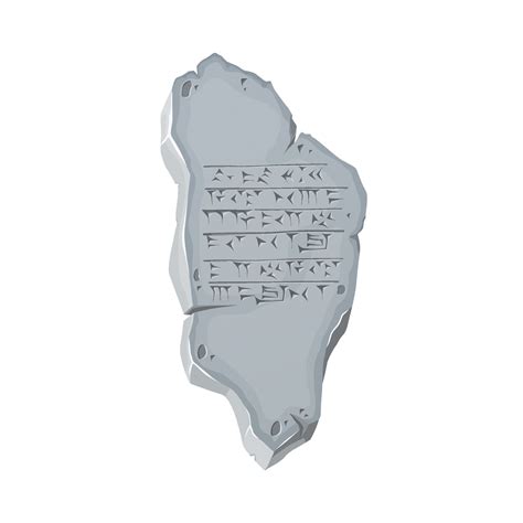 Akkadian cuneiform. Ancient Egyptian inscription on stone. 13436467 Vector Art at Vecteezy