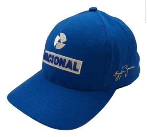 Ayrton Senna Nacional F1 Cap Official Hat Adult Size Blue Adjustable for sale online | eBay