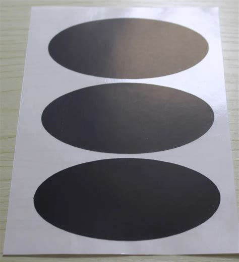 6.5x3.5cm Black Oval Sticker Labels-in Stickers from Home & Garden on ...