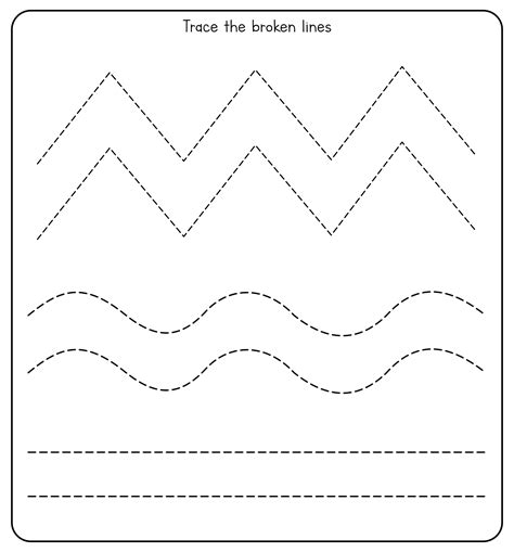 Printable Tracing Lines