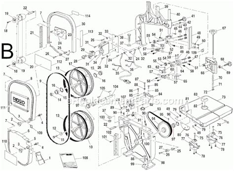 Ridgid Band Saw Parts Bs14002 | Reviewmotors.co