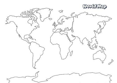 11 best images of blank map worksheet printable blank world map - blank world map continents pdf ...