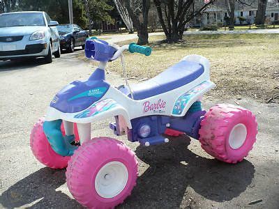 power wheels barbie trailrider four wheeler quad racer | #103108020