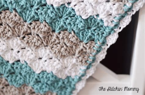 Shell Stitch Baby Blanket - Free Pattern