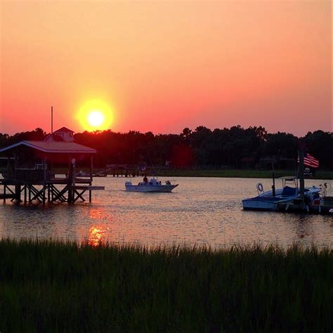 Isle of Palms, you get more beautiful every day. #marina #sunset #isleofpalms #charleston #boats ...