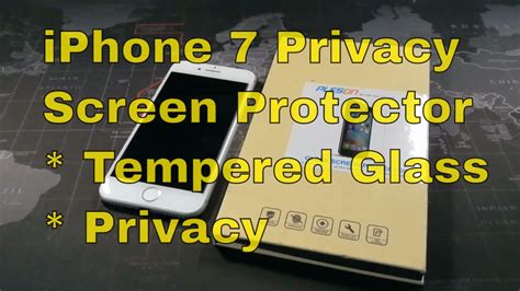 iPhone 7 Privacy Screen Protector from Pleson - YouTube