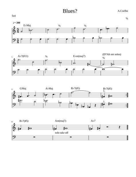 Blues Sheet music for Piano (Piano Duo) | Musescore.com