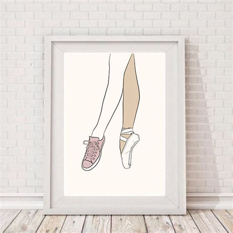 Ballet Line art Print. Wall art print Digital Download. | Etsy