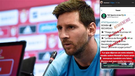 Lionel Messi takes to Instagram to call out ‘fake news’ - Football ...