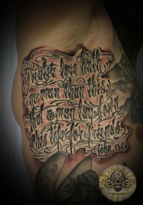 chicano writing john 15.13 by 2Face-Tattoo on DeviantArt