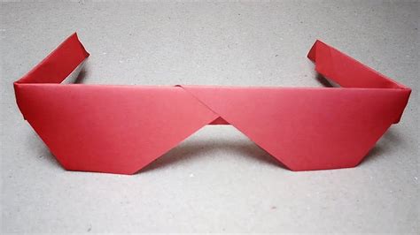 Origami Sunglasses. How to make Traditional Origami Sunglasses ...