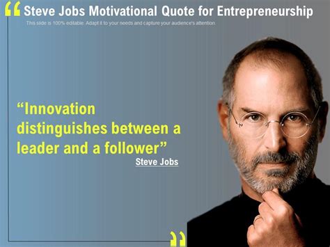 Steve Jobs Motivational Quote For Entrepreneurship | PowerPoint Slides Diagrams | Themes for PPT ...